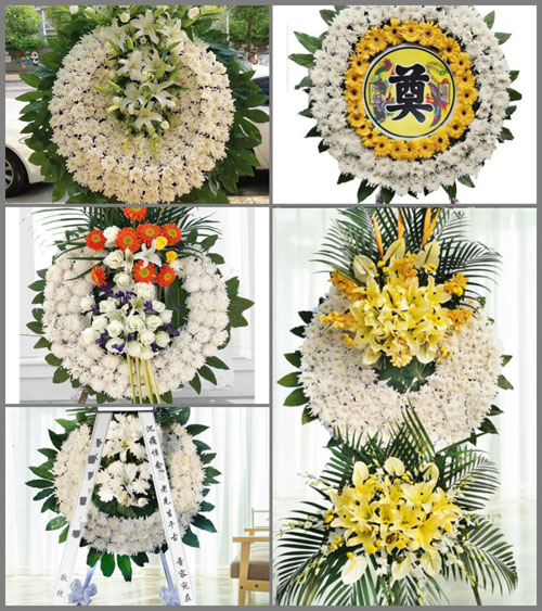 安徽阜阳市颍东区口孜镇白屯村花圈速递